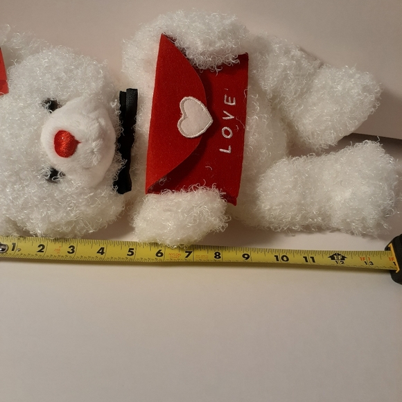White Valentine's Bear - Picture 2 of 3